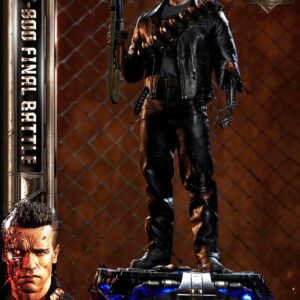 Prime 1 Studio Terminator 2 Judgement Day T-800 Final Battle Deluxe with Bonus 1/3 scale Statue