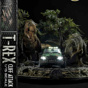Prime 1 Studio The Lost World: Jurassic Park T-Rex Cliff Attack Bonus Version 1/15 scale Statue