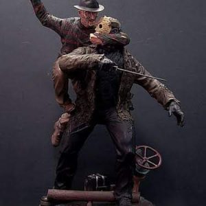 Sideshow Premium Format Scream Scene Diorama Freddy vs Jason 1/4 statue