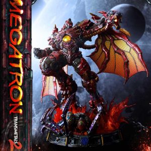 Prime 1 Studio Beast Wars Transformers Megatron Transmetal 2 Deluxe with Bonus statue