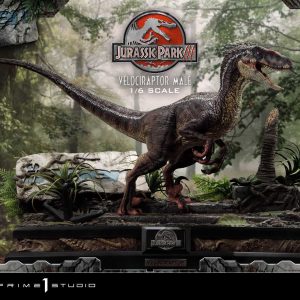 Prime 1 Studio Jurassic Park III Male Velociraptor 1/6 scale Bonus version statue