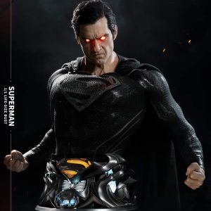 Infinity Studio Zack Snyder Justice League Superman Black Suit Life Size Bust