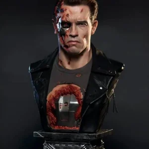 Queen Studio Terminator 2 Judgement Day T-800 Battle Damage Life-size Bust statue
