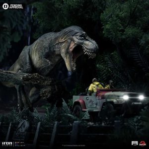 Iron Studio Jurassic Park T-Rex Chase 1/20 Scale Statue