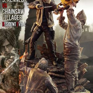 Prime 1 Studio Resident Evil 4 Remake  Leon S. Kennedy versus Chainsaw Villager Bonus Version