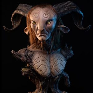 ECC Elite Creature Collectibles Pan’s Labyrinths Faun Life Size Bust Statue